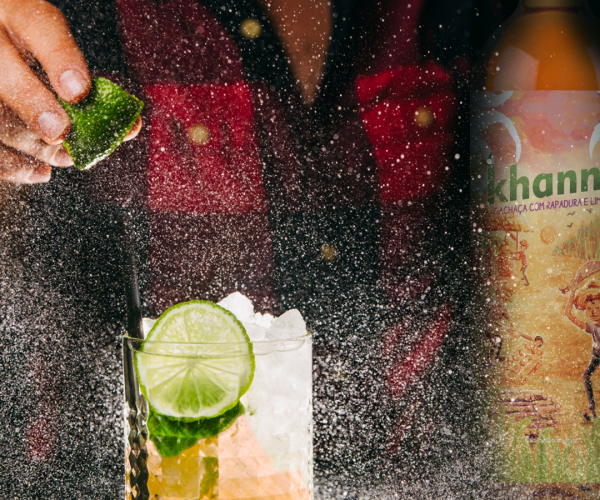 Drink Cachaça com Rapadura Khanna