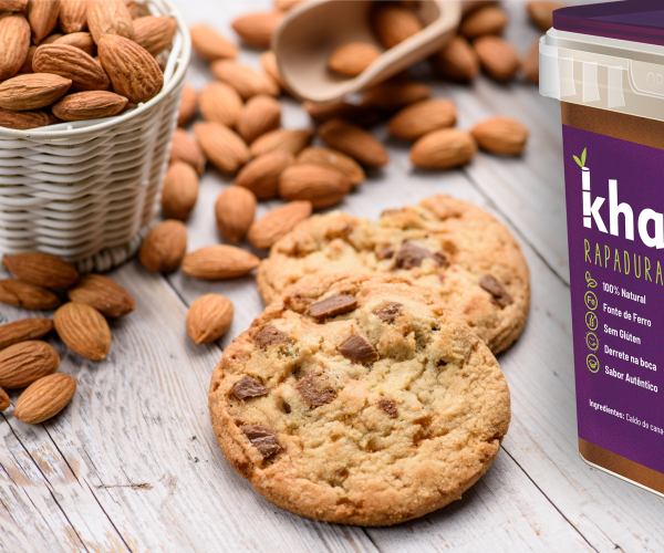 cookies 2 ingredientes rapadura de colher Khanna